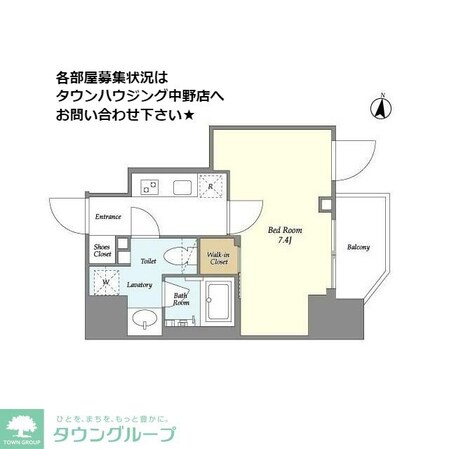 ORSUS NAKANOの物件間取画像